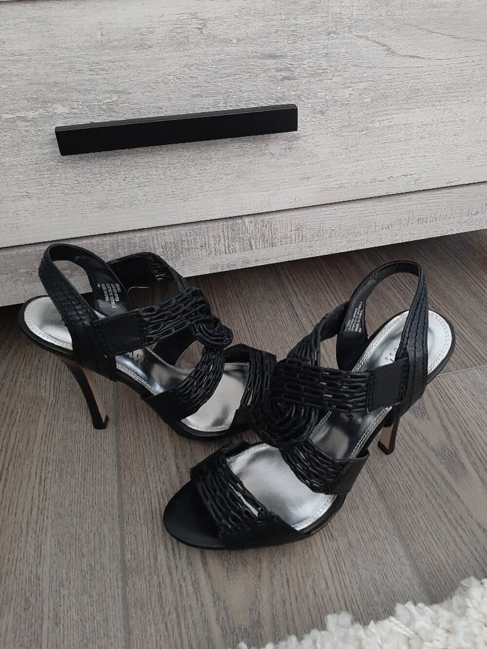 WH HOUSE/BLK MARKET LEATHER STILETTO-SZ. 8 - Picture 2 of 4